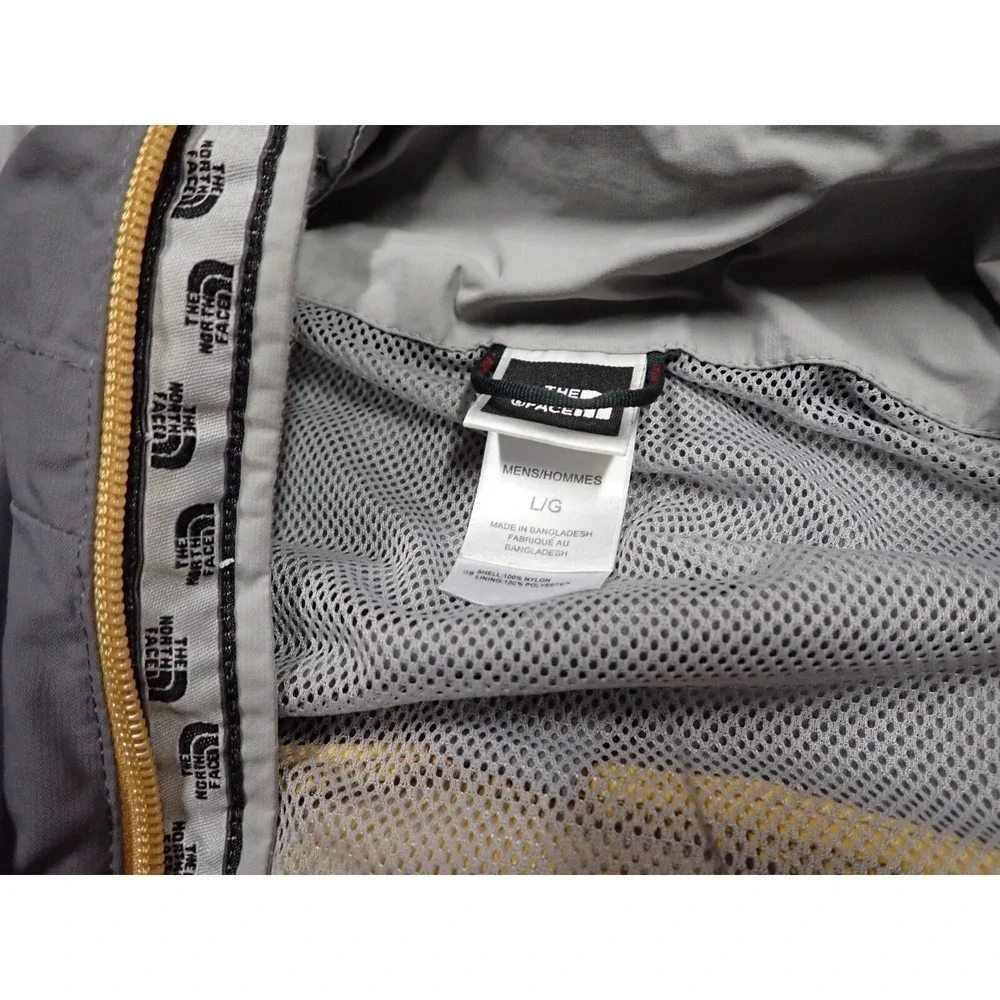The North Face Hydrenalite Jacket Mens Large Yellow Grey Excellent Windbreaker